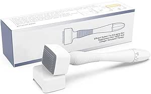 ديرما ستامب ميكرونيدلينج، بديل ديرما رول، دبابيس تيتانيوم قابلة لاعادة الاستخدام مع غطاء ابرة، ادوات العناية بالبشرة للوجه والجسم ونمو اللحية ونمو اللحية